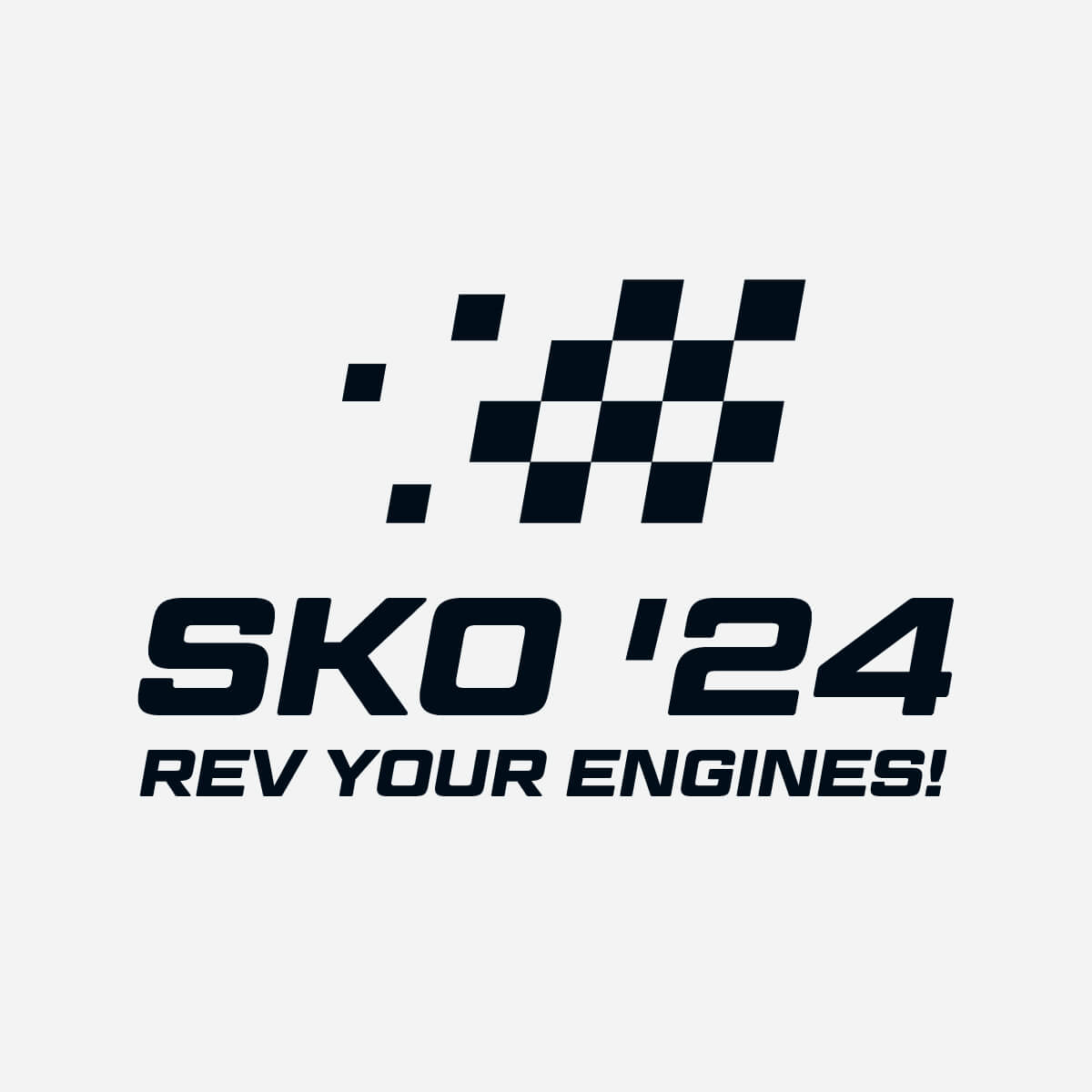 Initial racing flag logo concept