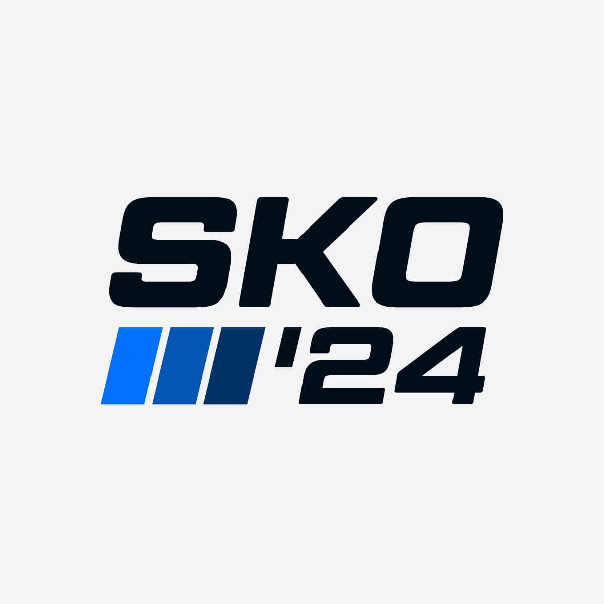 Initial racing stripes logo concept