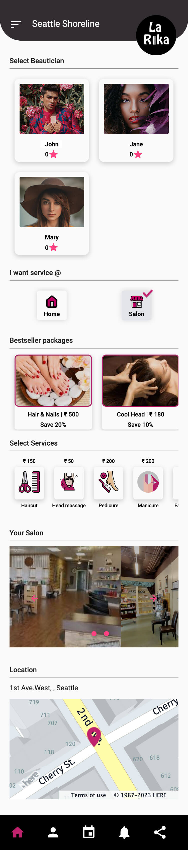 Salonifi original home page