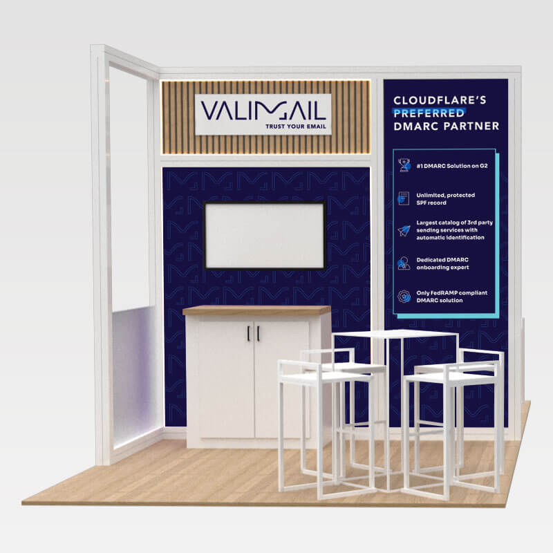 Valimail event booth design