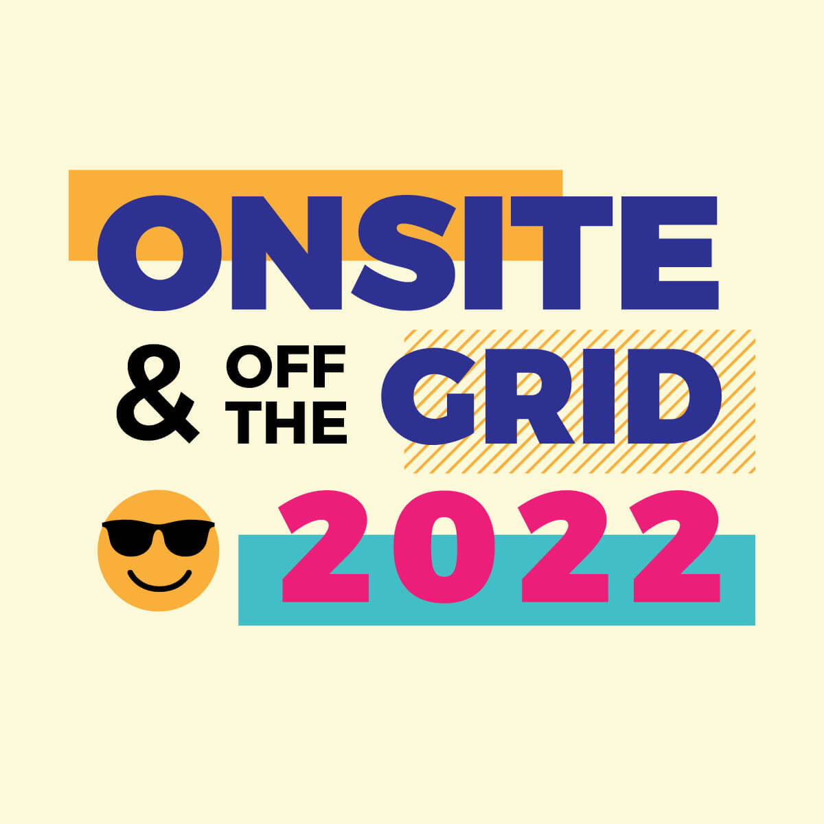 Sun-themed company retreat logo